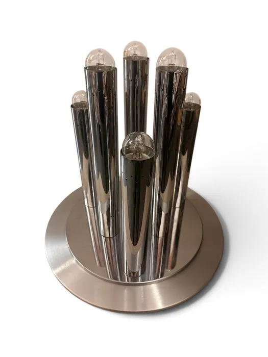 Reggiani Illuninazione - Goffredo Reggiani - Hanging lamp - Chrome plated, Steel, Metal - Space Age Lamp