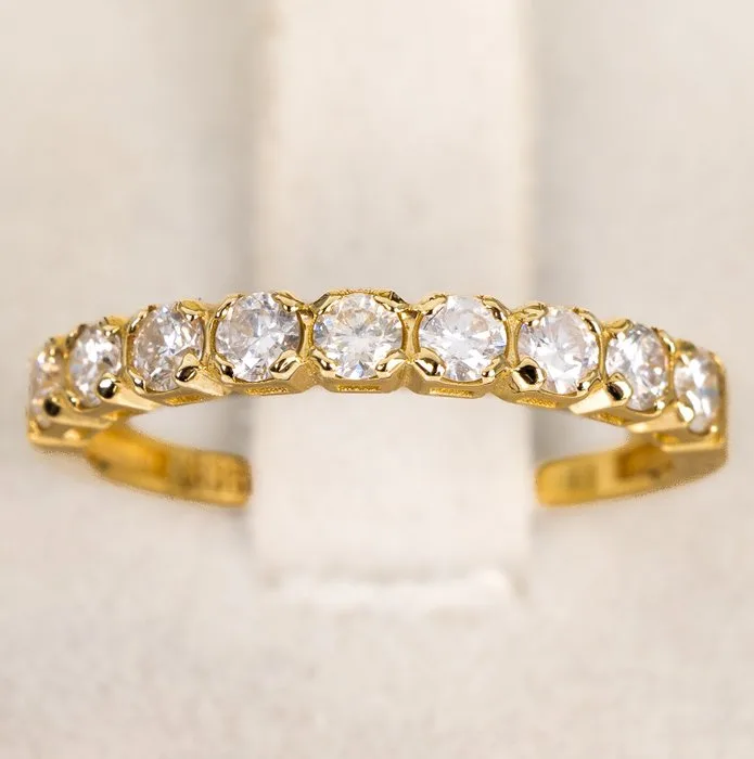 Ring - 14 kt. Yellow gold - 0.57ct. tw. Diamond (Natural) - GCI