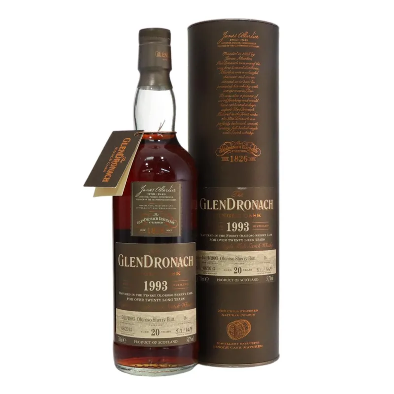 Glendronach – 1993 Single Cask 20 Year Old (70cl, 54.70%)
