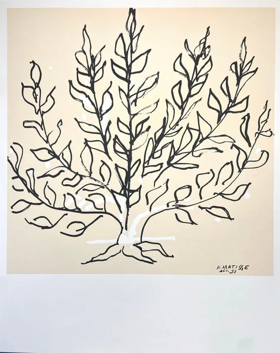 Henri Matisse (1869-1954) (after) - Le Buisson - Lithographic licensed print - 85x68 - COA
