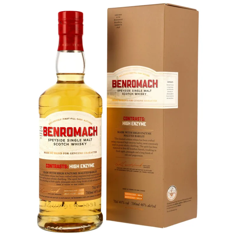 Benromach – Contrasts: High Enzyme 2012/2024 1st Fill Bourbon Barrels