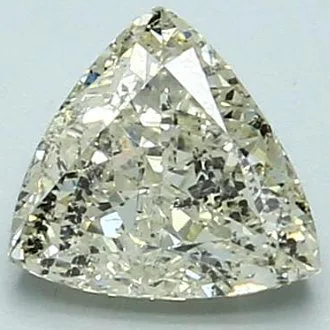 1 pcs Diamond (Natural coloured) - 1.05 ct - Triangle - Light Yellow - SI2 - International Gemological Institute (IGI)