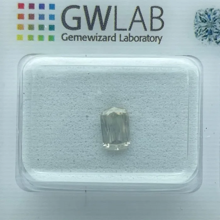 1 pcs Diamond (Natural) - 0.55 ct - Cushion - I - SI2 - Gemewizard Gemological Laboratory (GWLab)