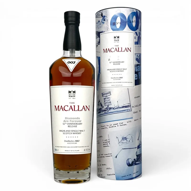 Macallan – 18 Year Old 2007 Diamonds Are Forever 55th Anniversary (70cl, 45.5%)