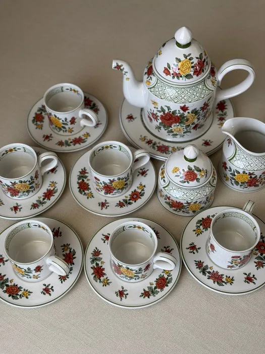 Villeroy & Boch - Tea service (17) - Summer days - vitro porcelain