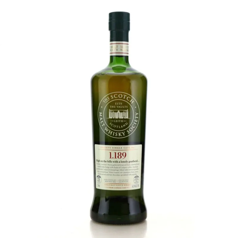 Glenfarclas – 21 Year Old 1993 SMWS Single Bourbon Cask 1.189 High On The Hills With A Lonely Goatherd (75cl)