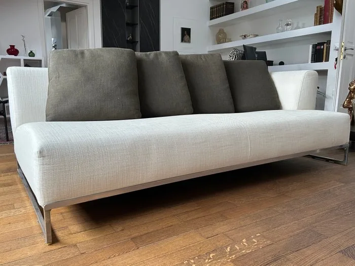 B&B Italia - Antonio Citterio - Solo - Sofa - Chrome, Linen