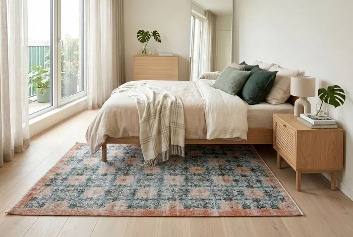 Retro vintage - Rug - 190 cm - 110 cm - With certificate