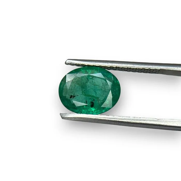 1 pcs Green Emerald - 3.83 ct - International Gemological Institute (IGI) - ZAMBIA