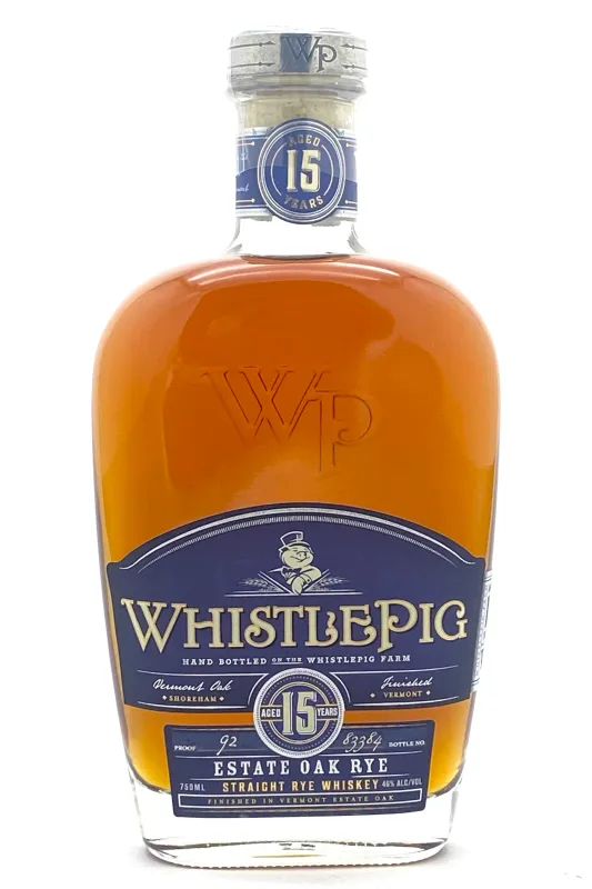 WhistlePig – 15 Year Old Estate Oak Rye Whiskey