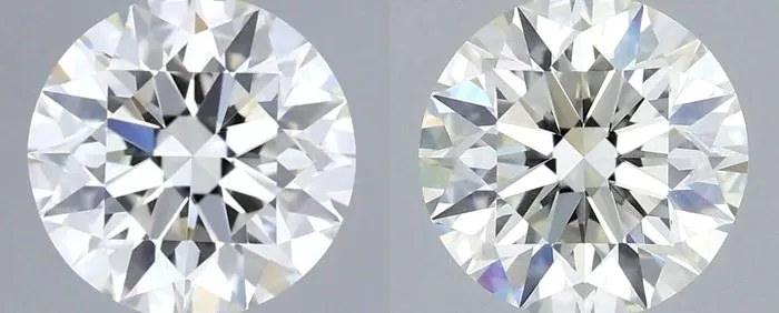 2 pcs Diamond (Natural) - 1.21 ct - Round - H - IF - International Gemological Institute (IGI) - *Matching* *3EX None*