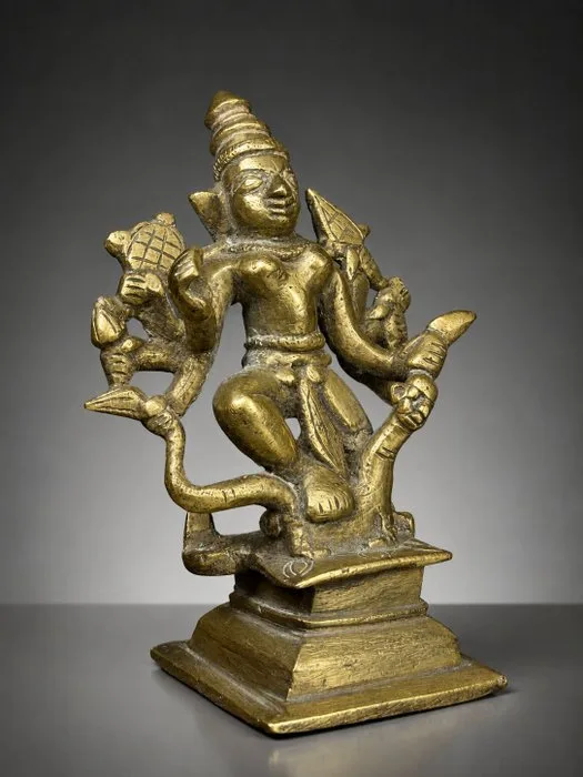 Durga Mahishasura - Bronze - India - 18th-19th century