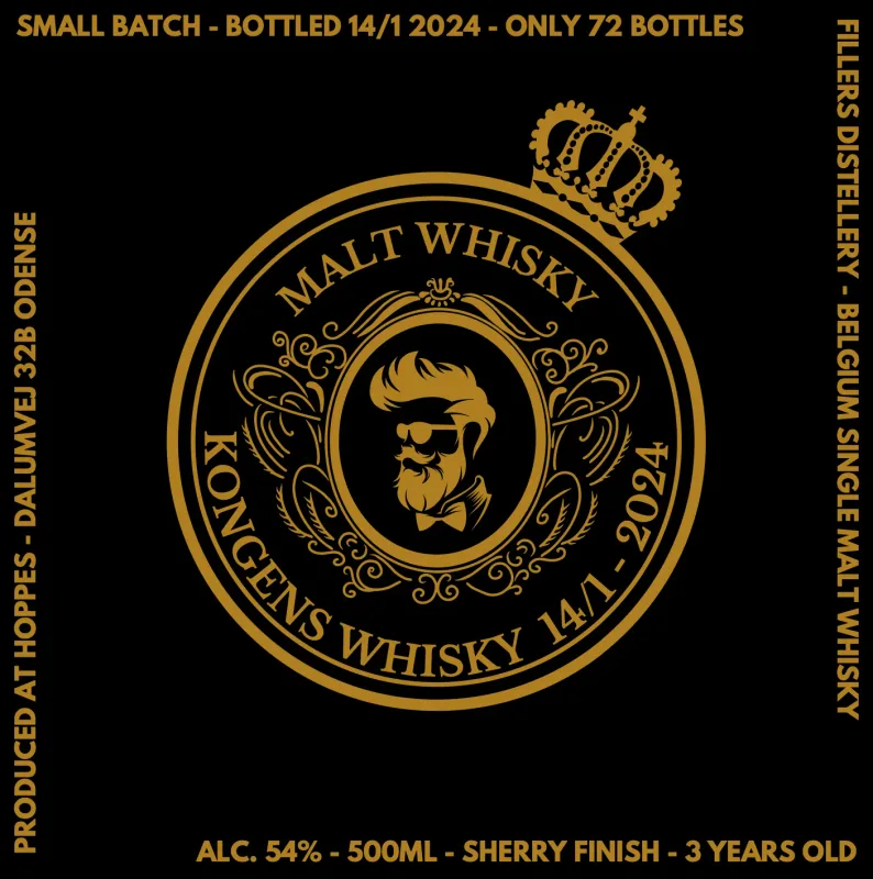 Kongens Whisky Filliers Distillery 3 Years Old Sherry Cask