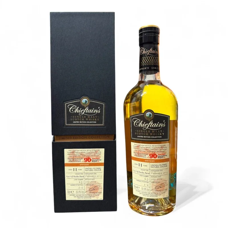 Chieftain's 11 Year Old Speyside Aberdeen International Airport 90th Anniversary Single Cask #631 Single Malt Scotch Whisky (2024) (70cl, 60.9%)
