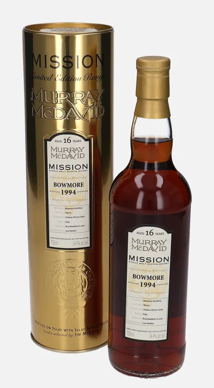 Bowmore – 1994 16 Year Old Murray McDavid Mission Gold Series