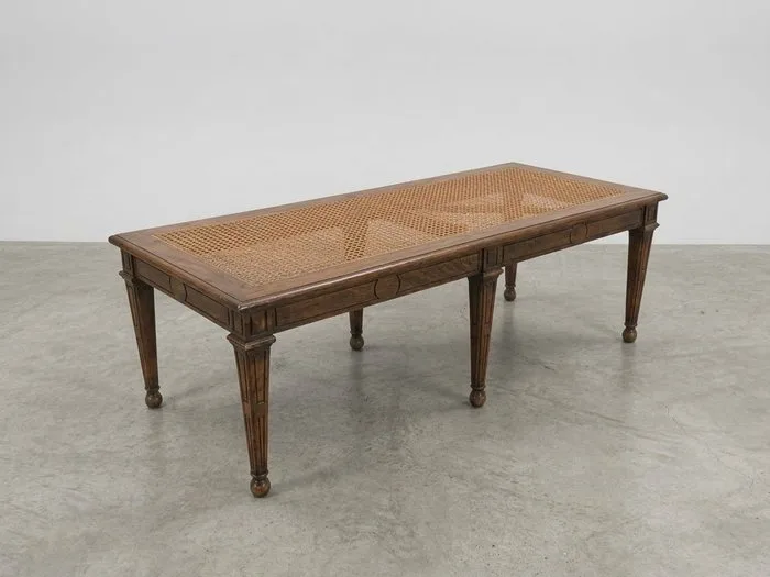 Bench - Wood, Rattan