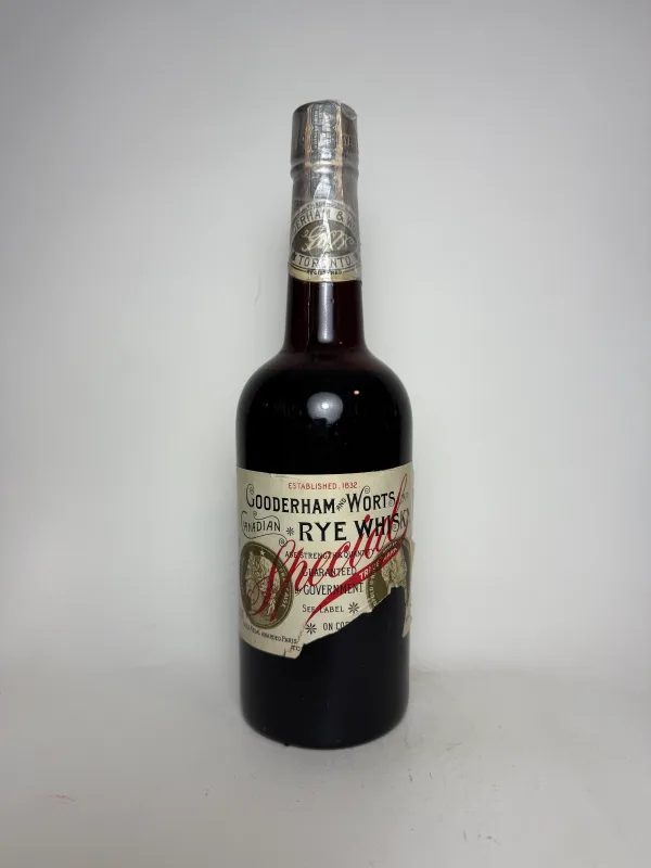 Gooderham & Worts – Special Canadian Rye Whisky, Distilled 1908 (75cl)