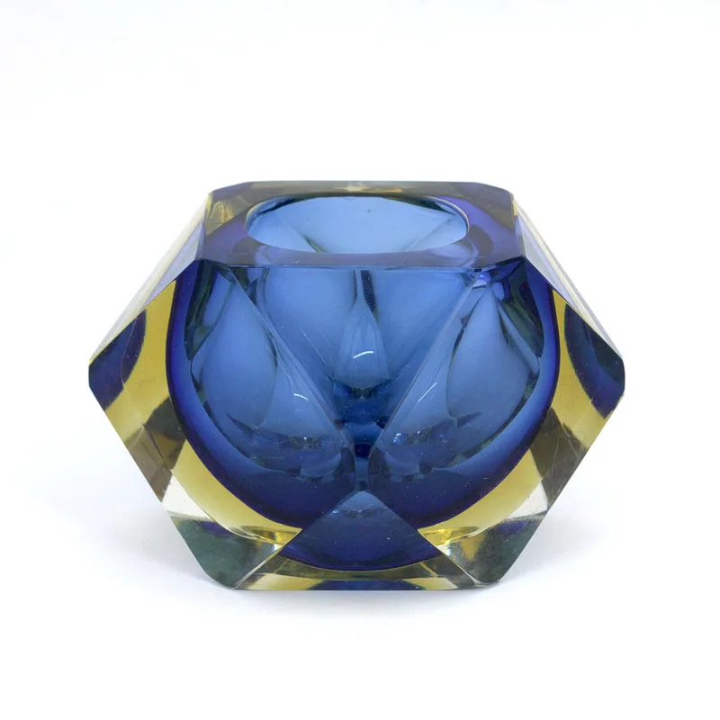 Flavio Poli. Murano Sommerso Glass Vase
