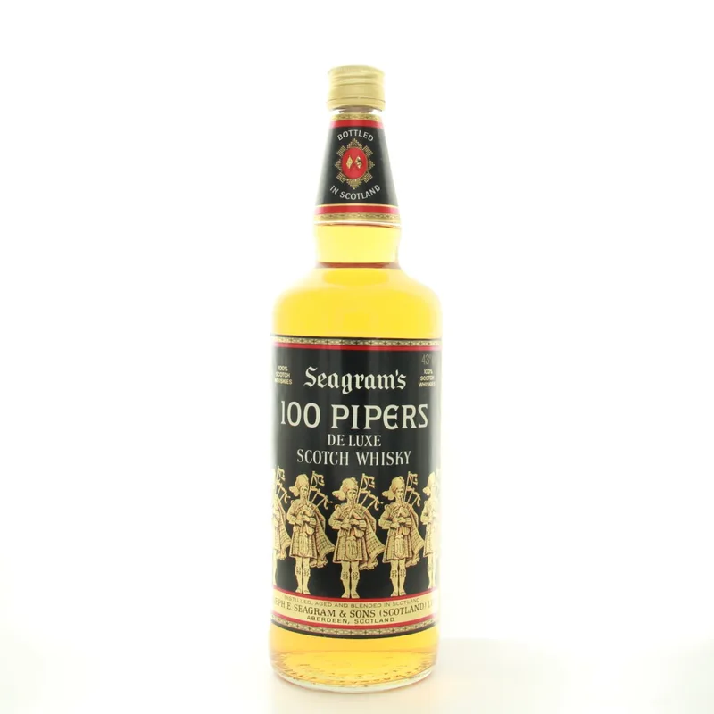 Seagram’s 100 Pipers De Luxe 1lt (1980s Edition)