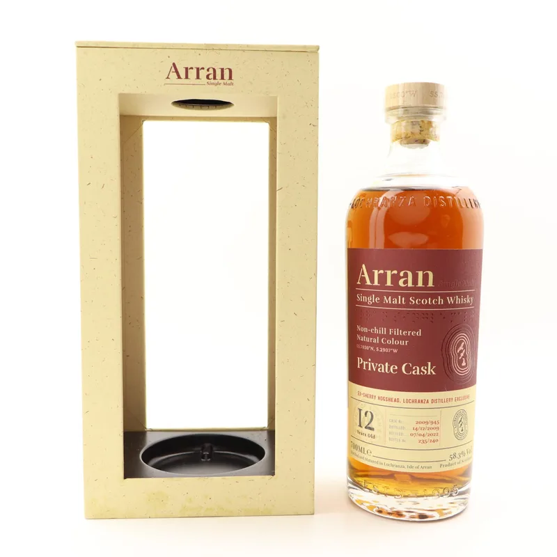 Arran – 2009 12 Year Old Private Cask #945 (70cl, 58.3%)