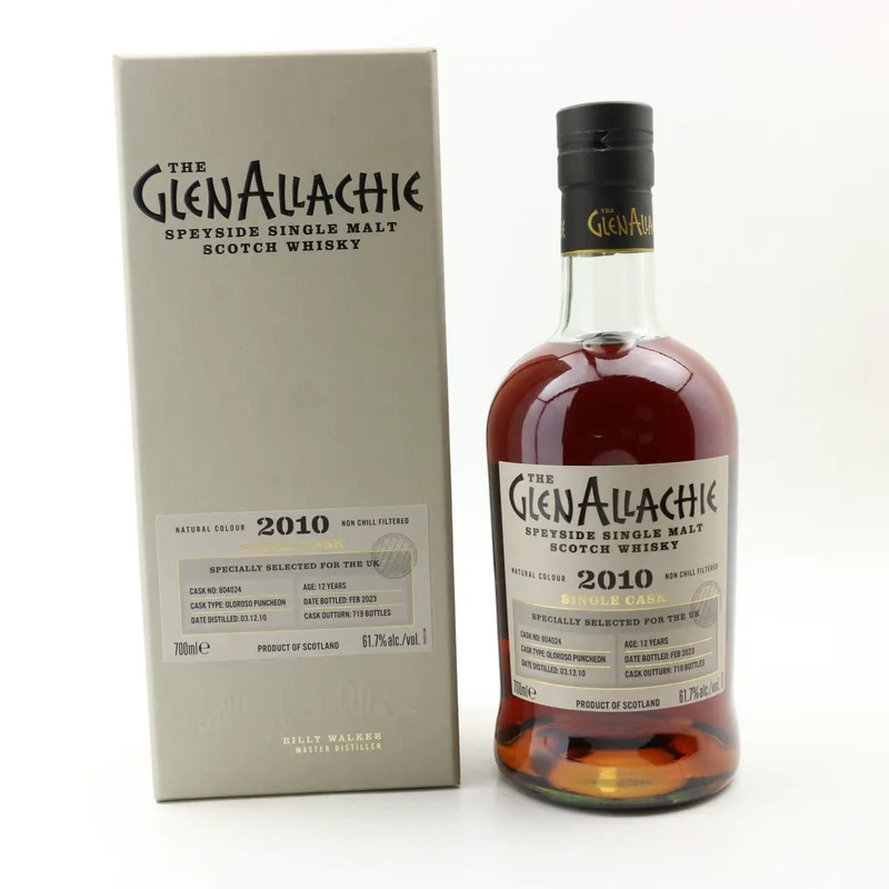 Glenallachie – 2010 12 Year Old Single Cask #804024 For The UK (70cl, 61.7%)