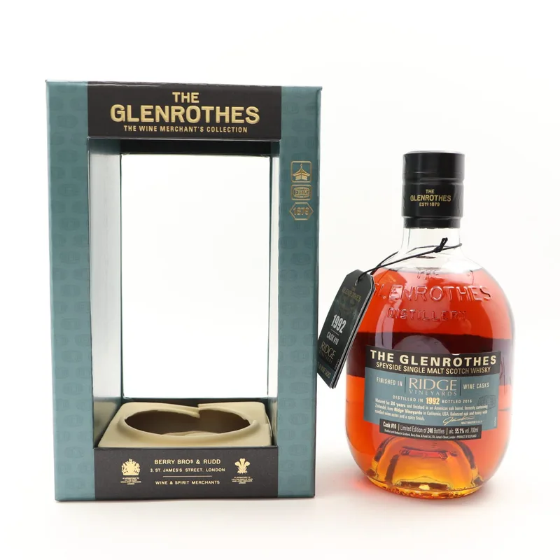Glenrothes – 1992 24 Year Old Ridge Vineyards Zinfandel Cask Finish (70cl, 55.1%)