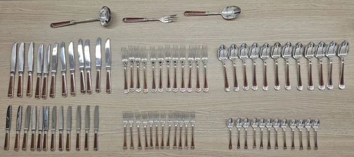 Christofle - Bernard Yot - Cutlery set for 12 (75) - Talisman - Silverplated