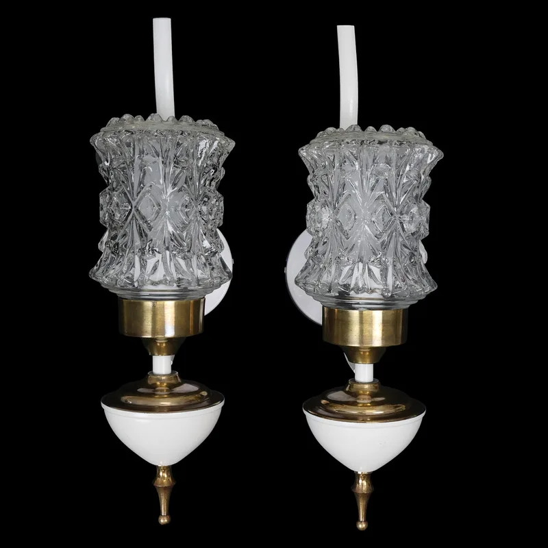 Italian 1970s Pair of Wall Lights