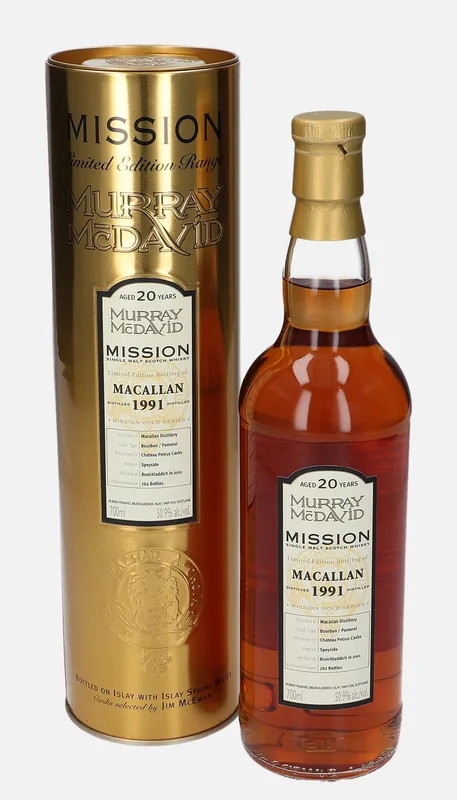 Macallan – 1991 20 Year Old Murray McDavid Mission Gold Series