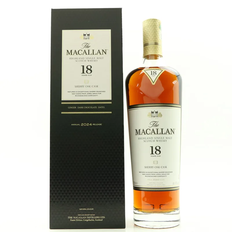 Macallan – 18 Year Old Sherry Oak 2024 Release (70cl, 43%)