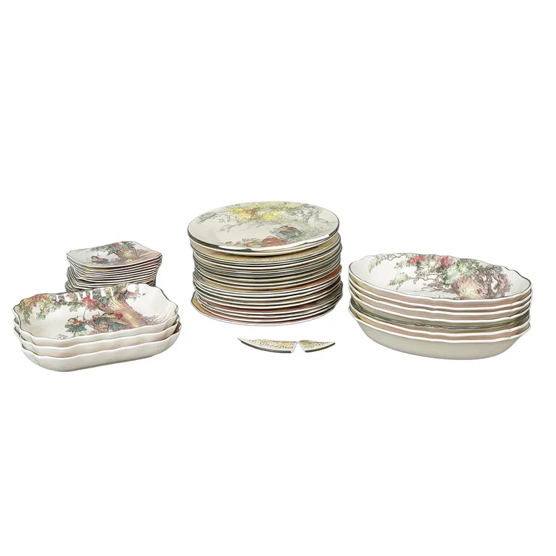 Royal Doulton 'Under the Greenwood Tree' to Include Plates and Dishes (Qty)