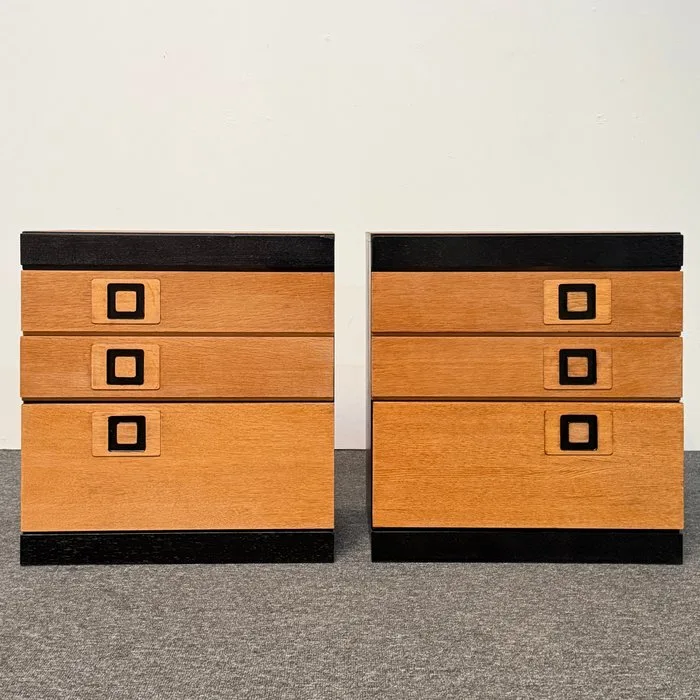 Chest of drawers (2) - Wood, Echt Furnier Spanplatte