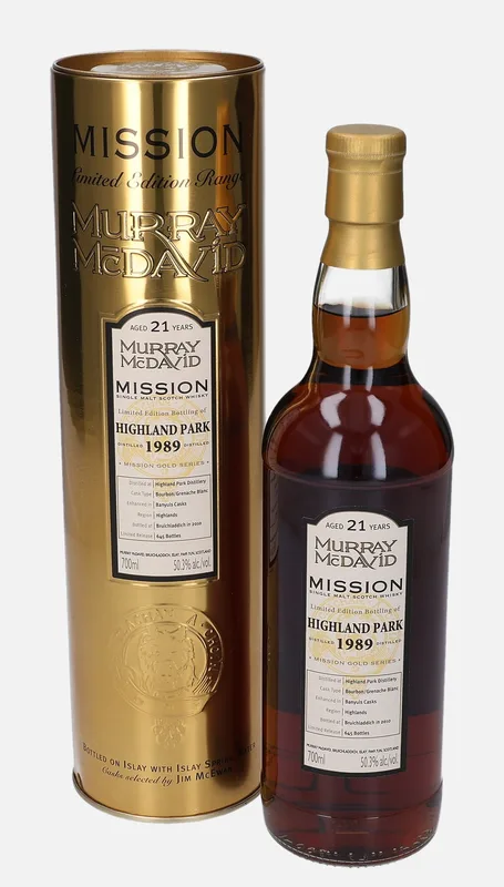 Highland Park – 1989 21 Year Old Murray McDavid Mission Gold Series