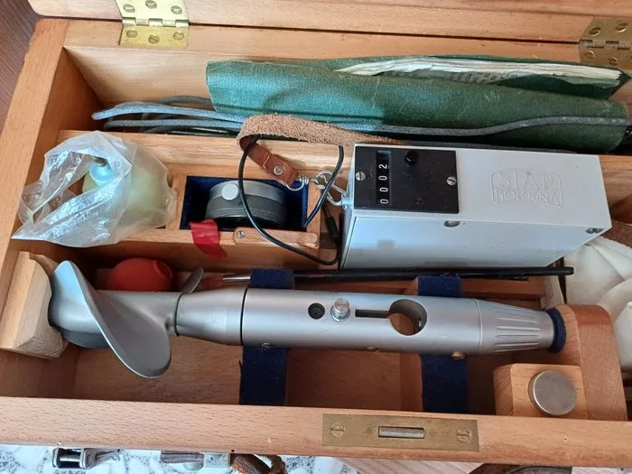 siap bologna - Liquid measure - Steel - 1960-1970 - Hydrometric rotor - SIAP Bologna Hydrological Current Meter Kit