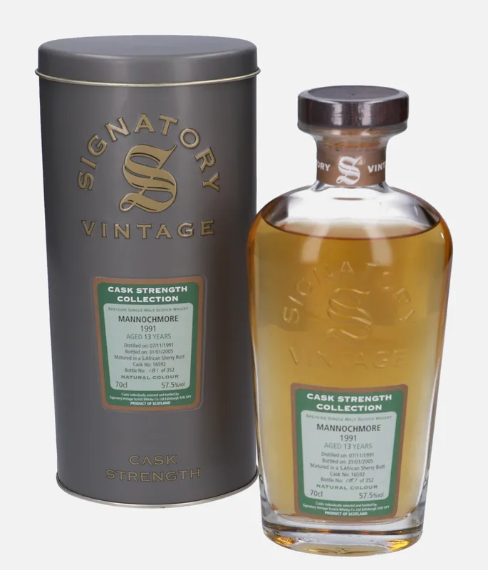 Mannochmore – 1991 13 Year Old Signatory Vintage Scotch Whisky Co. Cask Strength Collection