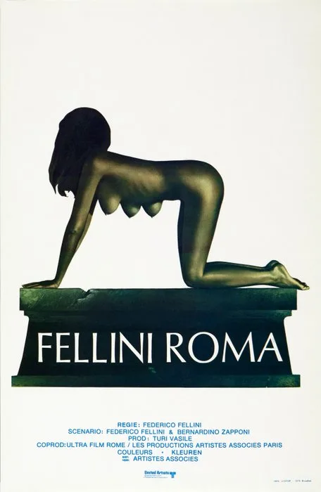 Federico Fellini - 'ROMA' - Cinema poster - Guy Jouineau & Guy Bourduge - 1972