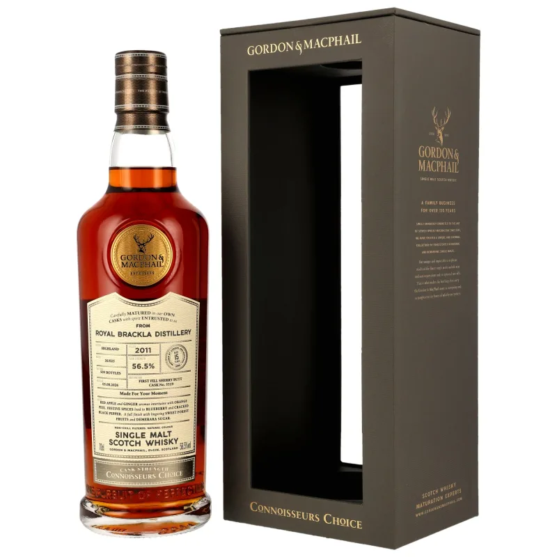 Royal Brackla – 15 Year Old 2011 1st Fill Sherry Butt #5519 Connoisseurs Choice