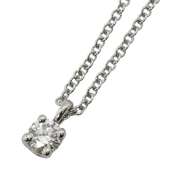 Tiffany & Co. - Necklace with pendant - Solitaire Diamond Pendant Platinum - 0.12ct. tw