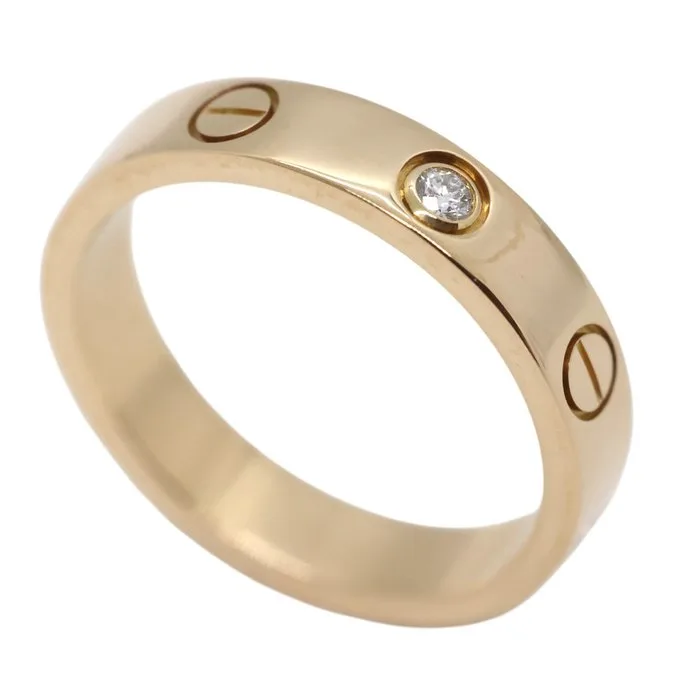 Cartier - Ring - Love small model - 18 kt. Rose gold - 1 Diamond