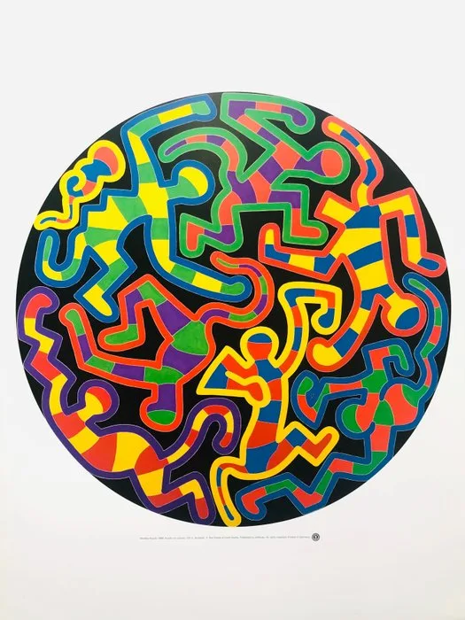 Keith Haring - Monkey Puzzle - Offset lithograph - 80x60 - TeNeues licensed print - 2000