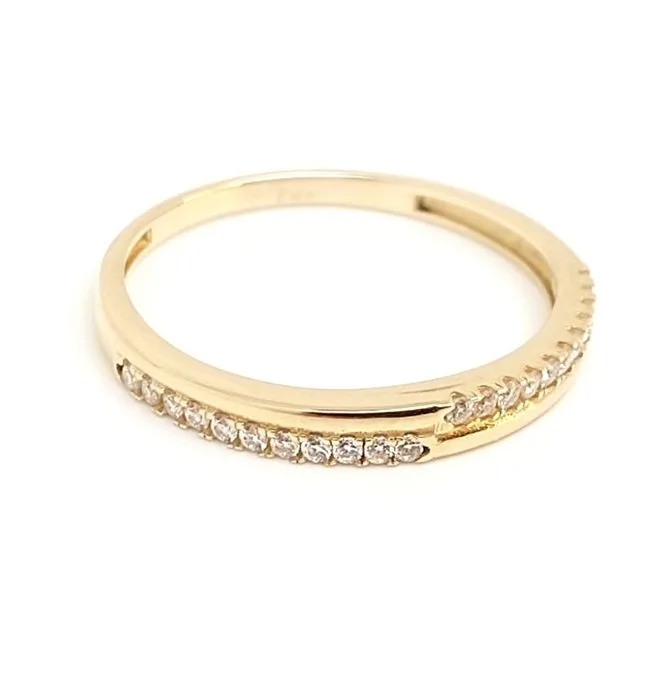 Ring - 14 kt. Yellow gold - 0.27ct. tw. Diamond (Natural) - 1.062