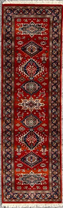 Kazak Loper - Cleaned - Carpet - 231 cm - 70 cm