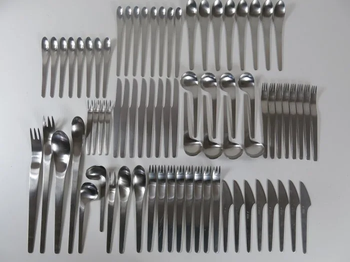 A. Michelsen - Arne Jacobsen - Cutlery set - RVS - Early edition
