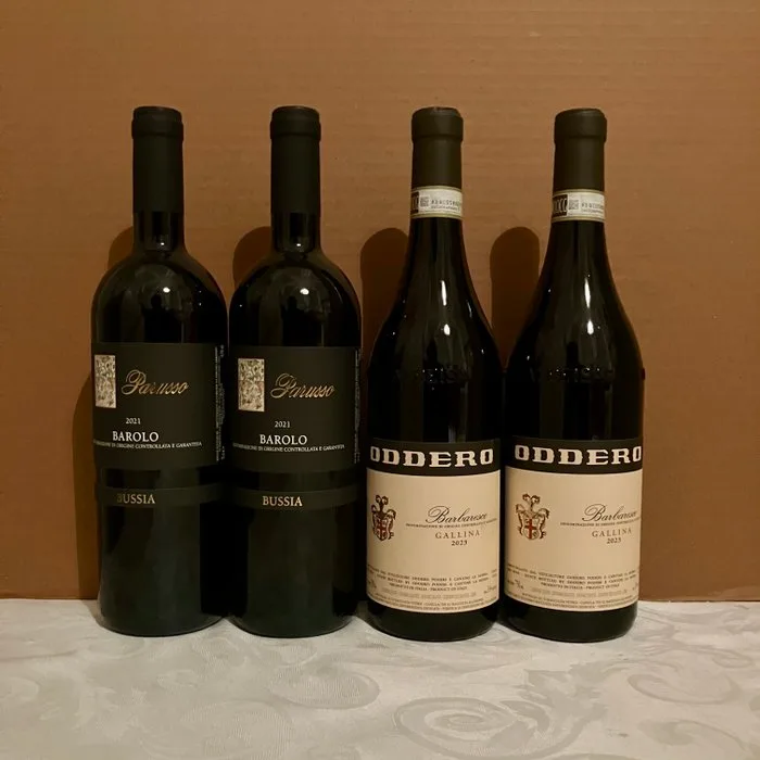 2021 x2 “Bussia”, Parusso Barolo & 2023 x2 “Gallina” Oddero Barbaresco - Piedmont - 4 Bottles (0.75L)