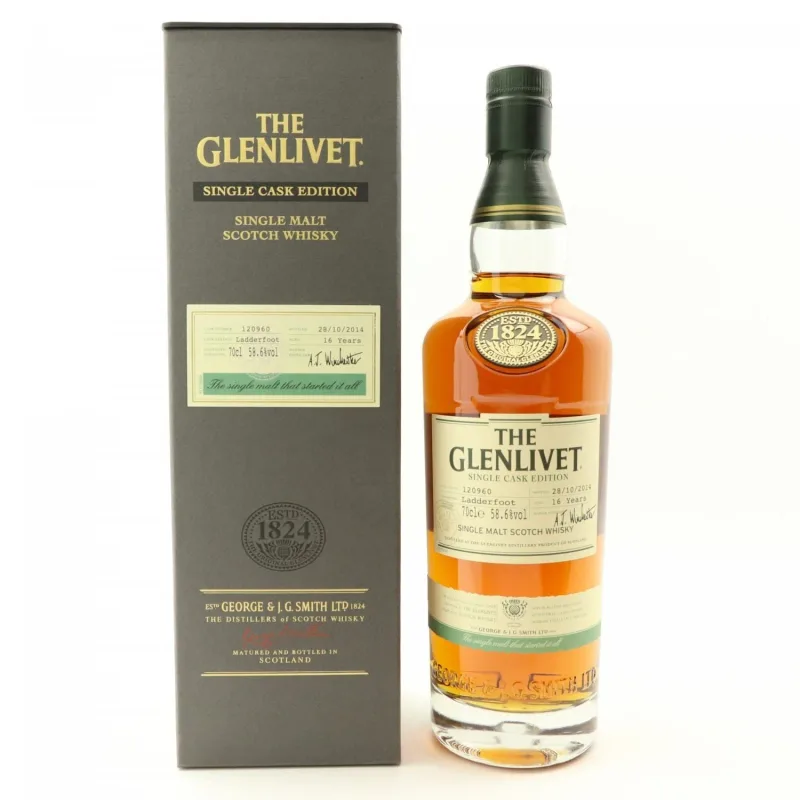 Glenlivet – 16 Year Old Ladderfoot Single Cask #120960 (70cl, 58.6%)