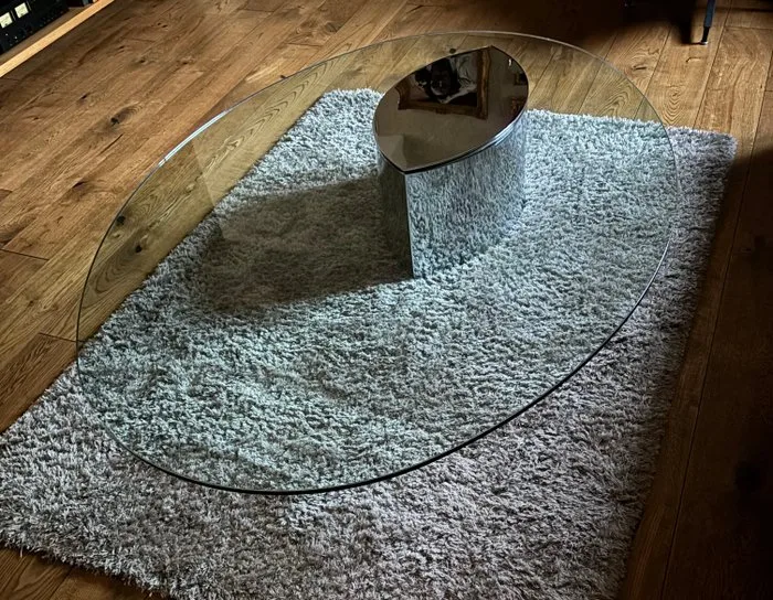 Gavina - Cini Boeri - Coffee table - Lunar Calendar - Glass