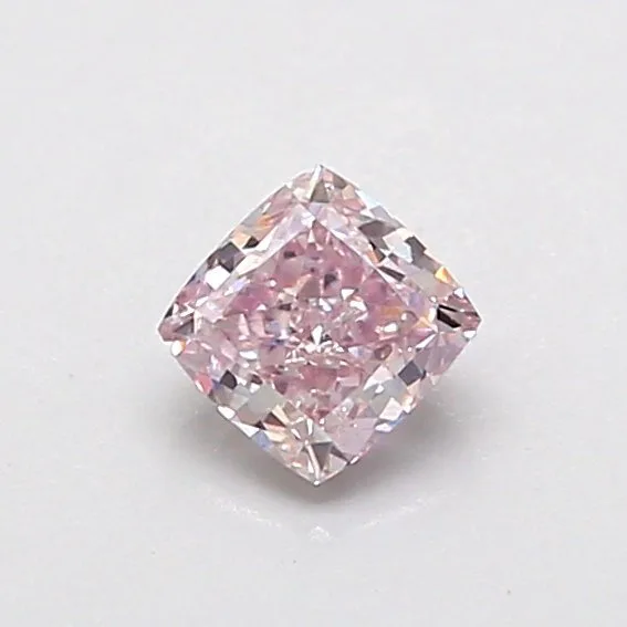 1 pcs Diamond (Natural coloured) - 0.38 ct - Cushion - Fancy Brownish Pink - I1 - Gemological Institute of America (GIA)
