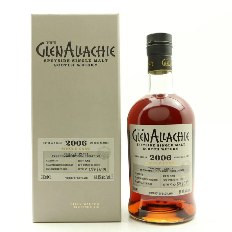 Glenallachie – 2006 14 Year Old Single Cask #675 Trilogy Part 1 Tyndrumwhisky.com Exclusive (70cl, 61%)