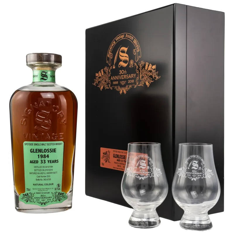Glenlossie – 33 Year Old 1984/2018 Signatory Vintage 30th Anniversary