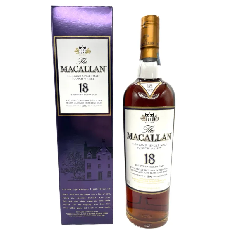 Macallan – 18 Years Old 1996 (70cl, 43%)
